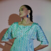 Blue Printed Dress